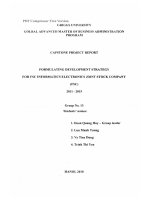 G1_00165 FORMULATING DEVELOPMENT STRATEGY FOR FSC INFORMATICS ELECTRONICS JOINT STOCK COMPANY (FSC) 2011-2015 XÂY DỰNG CHIẾN LƯỢC PHÁT TRIỂN CHO CÔNG TY CỔ PHẦN ĐIỆN TỬ TIN HỌC FSC (FSC) 2011-2015