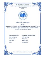 NGHIÊN CỨU ẢNH HƯỞNG CỦA NHIỆM KỲ CHỦ PHẦN HÙN KIỂM TOÁN ĐẾN CHẤT LƯỢNG KIỂM TOÁN BÁO CÁO TÀI CHÍNH TẠI THÀNH PHỐ HỒ CHÍ MINH