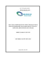 Thực trạng nhiễm khuẩn ống thông tĩnh mạch trung tâm ở người bệnh điều trị tại khoa hồi sức tích cực chống độc, bệnh viện Bãi Cháy năm 2025