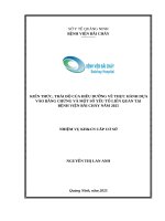 Kiến thức thái độ của điều dưỡng về thực hành dựa vào bằng chứng và một số yếu tố liên quan tại bệnh viện Bãi Cháy năm 2025