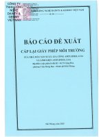 Báo Cáo Đề Xuất Cấp Lại Giấy Phép Môi Trường Của Cơ Sở Nhà Máy Sản Xuất, Gia Công Amplifier, Loa Và Linh Kiện Amplifier, Loa.pdf