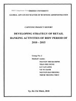 G1_00147 DEVELOPING STRATEGY OF RETAIL BANKING ACTIVITIES OF BIDV PERIOD OF 2010-2015 CHIẾN LƯỢC PHÁT TRIỂN HOẠT ĐỘNG NGÂN HÀNG BÁN LẺ CỦA BIDV GIAI ĐOẠN 2010-2015