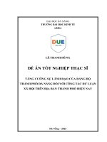 Tăng cường sự lãnh Đạo của Đảng bộ thành phố Đà nẵng Đối với công tác dư luận xã hội trên Địa bàn thành phố hiện nay