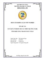 Xây dựng website bán lẻ thiết bị công nghệ tích hợp cổng thanh toán vnpay