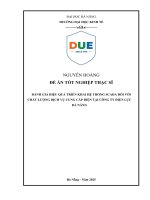 Đánh giá hiệu quả triển khai hệ thống scada Đối với chất lượng dịch vụ cung cấp Điện tại công ty Điện lực Đà nẵng