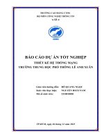 CTIM - BÁO CÁO DỰ ÁN TỐT NGHIỆP - THIẾT KẾ HỆ THỐNG MẠNG TRƯỜNG TRUNG HỌC PHỔ THÔNG LÊ ANH XUÂN