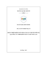 Hoàn thiện kiểm toán báo cáo lưu chuyển tiền tệ tại công ty tnhh kiểm toán và kế toán aac