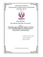 Đồ án môn học: Mô phỏng hệ thống ats trên cx supervisor, cx programmer