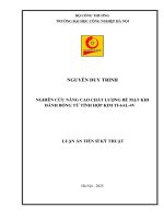Nghiên cứu nâng cao chất lượng bề mặt khi Đánh bóng từ tính hợp kim ti 6al 4v
