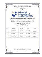 IUH - ĐỒ ÁN CHUYÊN NGÀNH CƠ ĐIỆN TỬ - Đề tài: Xe dò line sử dụng Arduino và PID