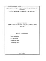 G1 00305 DỰ ÁN CAPSTONE XÂY DỰNG CHIẾN LƯỢC KINH DOANH CHO TẬP ĐOÀN 126 2012-2017 CAPSTONE PROJECT FORMULATION OF BUSINESS STRATEGY FOR 126 GROUP 2012-2017