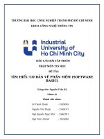 IUH - NHẬP MÔN TIN HỌC - TÌM HIỂU CƠ BẢN VỀ PHẦN MỀM (SOFTWARE BASIC)