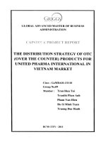 G1 00268 THE DISTRIBUTION STRATEGY OF OTC (OVER THE COUNTER) PRODUCTS FOR UNITED PHARMA INTERNATIONAL IN VIETNAM MARKET CHIẾN LƯỢC PHÂN PHỐI SẢN PHẨM OTC (BÁN HÀNG KHÔNG CẦN KÊ) CỦA UNITED PHARMA INTERNATIONAL TẠI THỊ TRƯỜNG VIỆT NAM