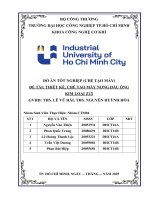 IUH - KLTN - Thiết kế, chế tạo máy nong ống