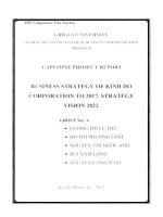 G1_00314 CHIẾN LƯỢC KINH DOANH CỦA TẬP ĐOÀN KINH ĐÔ THỜI KỲ 2017, TẦM NHÌN CHIẾN LƯỢC 2022 BUSINESS STRATEGY OF KINH DO CORPORATION ΤΟ 2017, STRATEGY VISION 2022