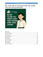  tài liệu Trắc Nghiệm Kiến Thức Chung thi viên chức Năm 2025.Pdf