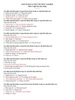 ĐÁP ÁN TRẮC NGHIỆM - LOGIC HỌC ĐẠI CƯƠNG