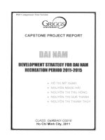 G1_00242 CHIẾN LƯỢC PHÁT TRIỂN KHU NGHỈ DƯỠNG ĐẠI NAM GIAI ĐOẠN 2011-2015 DEVELOPMENT STRATEGY FOR DAI NAM RECREATION PERIOD 2011-2015