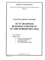 G1_00233 CHIẾN LƯỢC XÂY DỰNG KINH DOANH SCTV GIAI ĐOẠN 2011-2016 SCTV BUSINESS BUILDING STRATEGY IN THE PERIOD 2011-2016