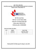 IUH - Bài Tiểu Luận Nhóm - Cơ sở kỹ thuật tự động