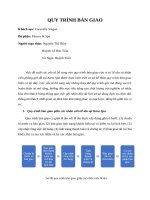 Quy trình bàn giao spa