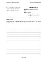 IUH - Đề thi cuối kỳ - Tài chính Doanh nghiệp - Mã đề 11