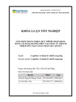 Giải pháp hoàn thiện quy trình nhập khẩu hàng lẻ bằng Đƣờng biển tại công ty trách nhiệm hữu hạn giao nhận sky queen