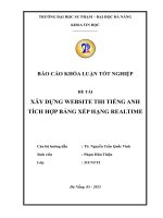 Xây dựng website thi tiếng anh tích hợp bảng xếp hạng realtime