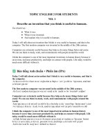 Đề cương thi vấn đáp Tiếng anh 2 Học viện Hành chính