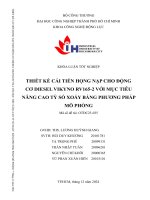 Thiết kế cải tiến họng nạp cho Động cơ diesel vikyno rv165 2 với mục tiêu nâng cao tỷ số xoáy bằng phương pháp mô phỏng