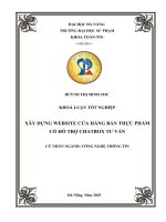 Xây dựng website cửa hàng bán thực phẩm có hỗ trợ chatbox tư vấn