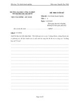 IUH - Đề thi cuối kỳ - Tài chính Doanh nghiệp - Mã đề 13