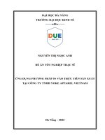 Ứng dụng phương pháp 5s vào thực tiễn sản xuất tại công ty tnhh yoke apparel vietnam