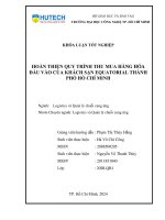 Hoàn thiện quy trình thu mua hàng hóa Đầu vào của khách sạn equatorial thành phố hồ chí minh