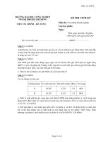 IUH - Đề thi cuối kỳ - Tài chính Doanh nghiệp - Mã đề 08