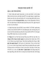 Bài tập Tình huống - Thanh toán quốc tế