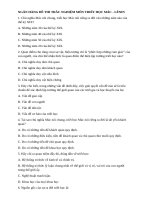 NGÂN HÀNG ĐỀ THI TRẮC NGHIỆM MÔN TRIẾT HỌC MÁC - LÊNIN