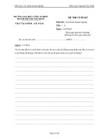 IUH - Đề thi cuối kỳ - Tài chính Doanh nghiệp - Mã đề 18