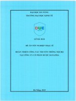 Hoàn thiện công tác truyền thông nội bộ tại công ty cổ phần dược danapha