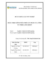 Hoàn thiện kênh phân phối sản phẩm của công ty tnhh lath group