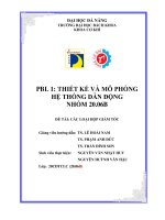 Thiết kế và mô phỏng hệ thống dẫn Động Đề tài các loại hộp giảm tốc