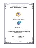 Research on applying transfer learning technique and build the sugarcane leaf disease detection system