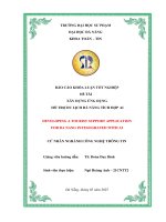 Xây dựng Ứng dụng hỗ trợ du lịch Đà nẵng tích hợp ai