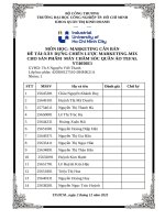 IUH - MARKETING CĂN BẢN - XÂY DỰNG CHIẾN LƯỢC MARKETING-MIX CHO SẢN PHẨM  MÁY CHĂM SÓC QUẦN ÁO TEFAL YT4050E1