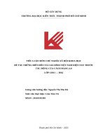 Đề tài những biến Đổi của gia Đình việt nam hiện nay trước tác Động của cách mạng 4 0