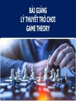 Bài Giảng - Lý Thuyết Trò Chơi 