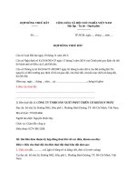 BIỂU MẪU HỢP ĐỒNG THUÊ ĐẤT