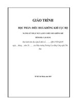 Giáo trình Điều hòa không khí cục bộ nghề kỹ thuật máy lạnh và Điều hòa không khí trình Độ cao Đẳng nguyễn ngọc trí