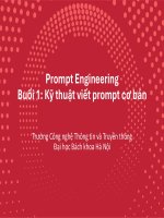 Kỹ năng viết prompt cơ bản - Bài 1