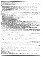 Bộ câu hỏi Đúng sai môn hoá thptqg (tiếp theo)